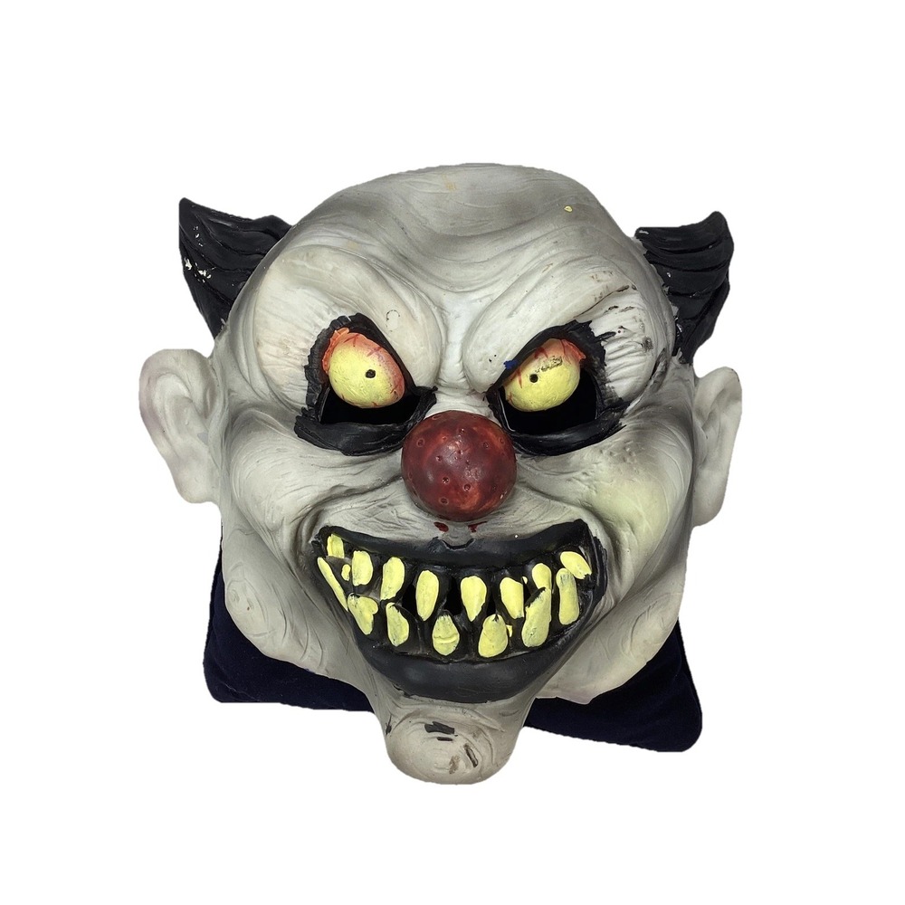 Rubie's Killer Clown Red Nose Scary Halloween Latex Rubber Mask 2010 Adult